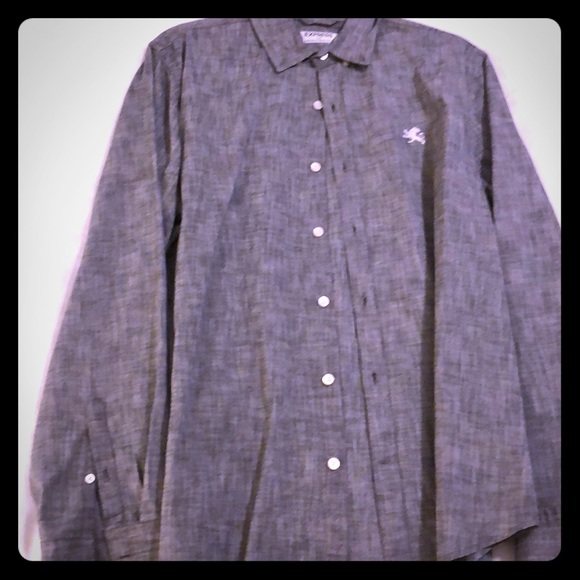 Gray Express large button down - Picture 1 of 2